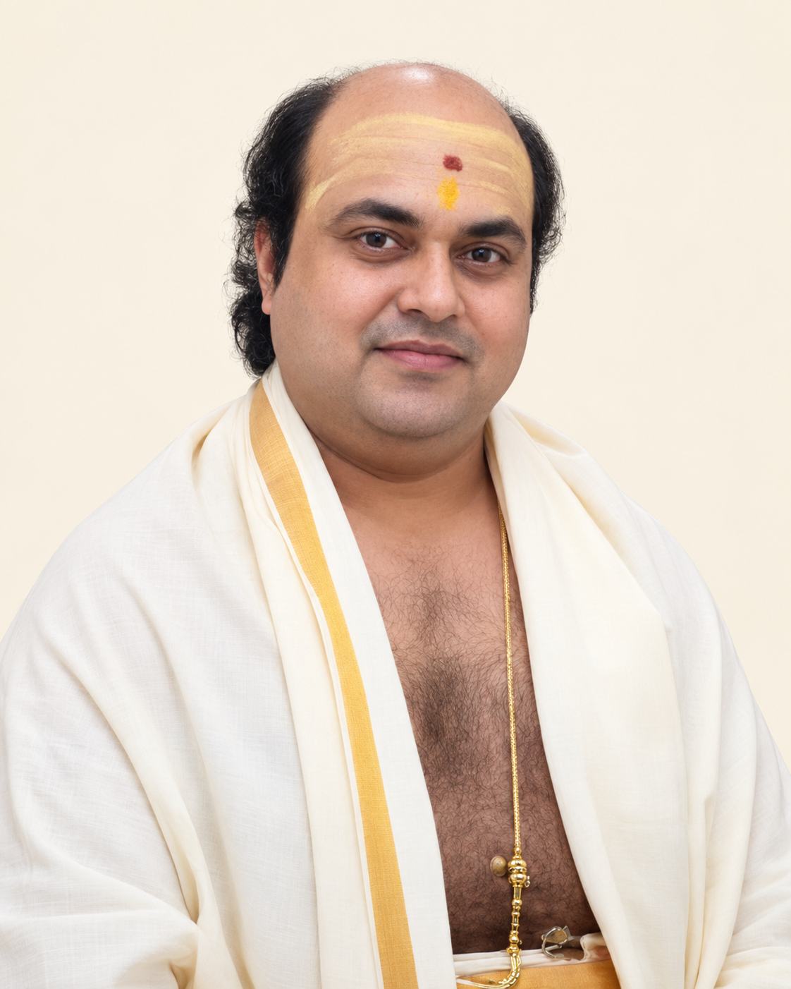 AI-edited demo portrait for Krishnan Rao